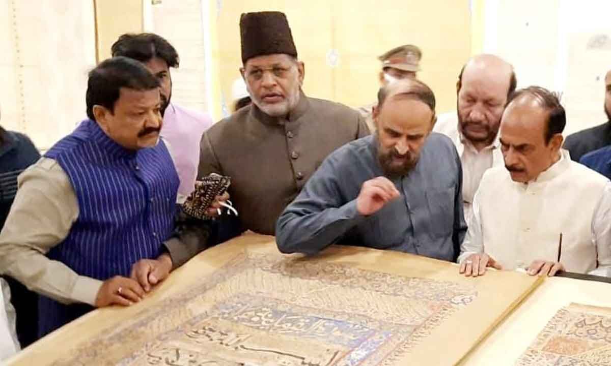 Exhibition on Quran & Islamic relics underway at Salar Jung Museum: Hyderabad: -  India