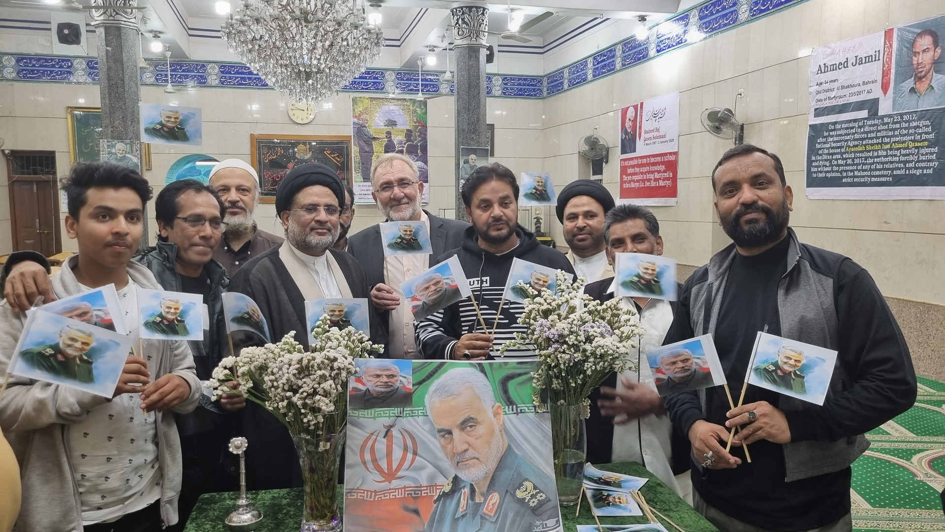 Commemoration ceremony for martyrs of resistance in the Imambara of Pune  with the presence of the Director of  Culture House  of the Islamic Republic of Iran in Mumbai.