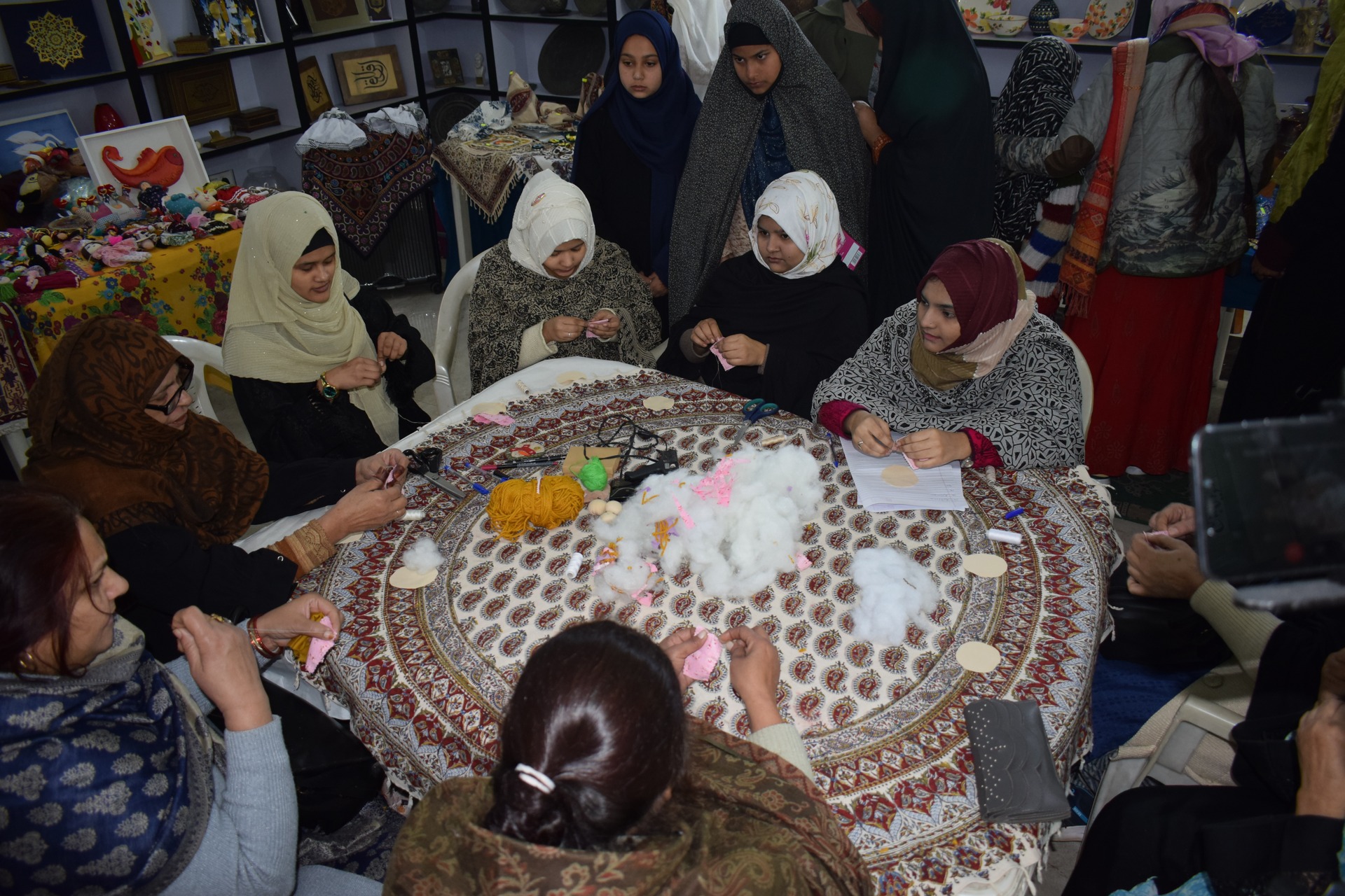 Iran Culture House New Delhi organized an Iranian handicraft workshop cum-exhibition in the presence of Iranian Women Artists from “Craft Making Dolls and Puppets”