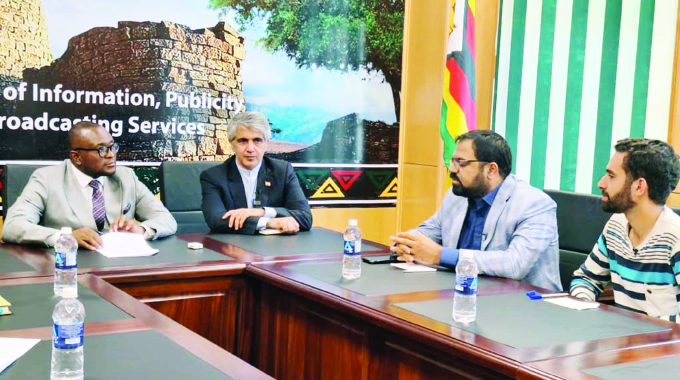 Iran Media Group Meets Zimbabwean Minister of Information, Publicity and Broadcasting Services 