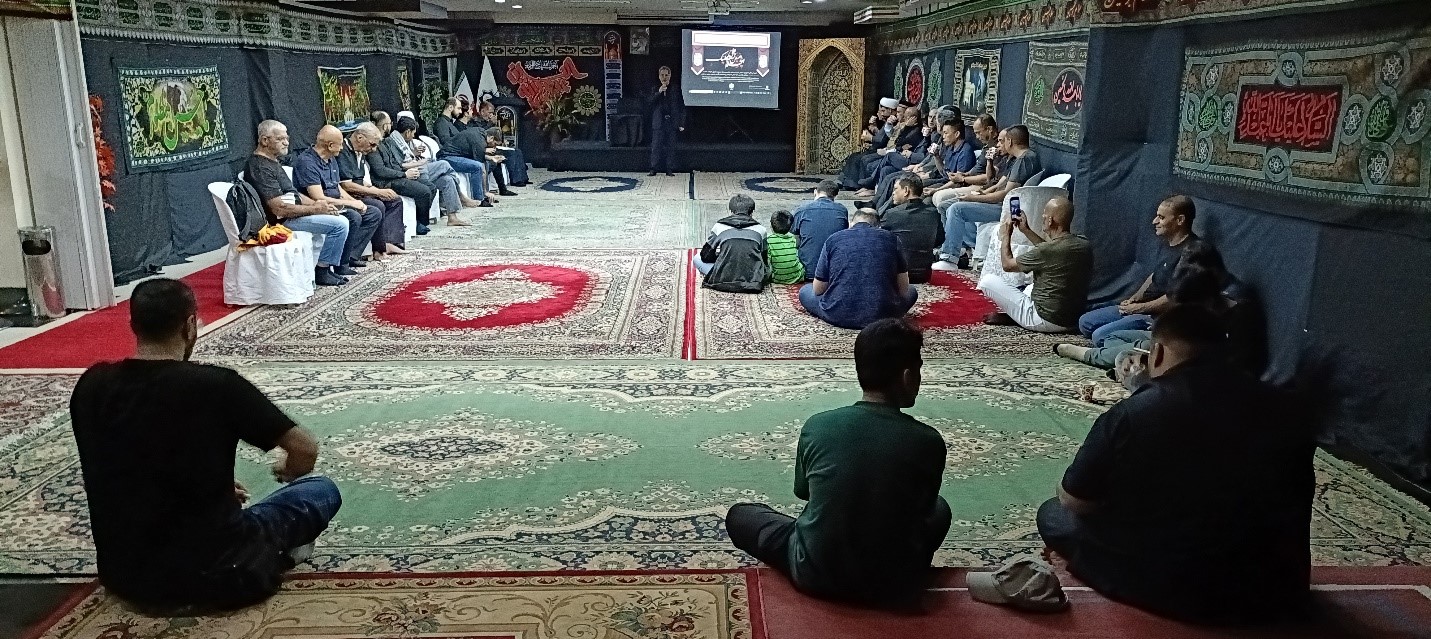 Holding a mourning ceremony on the sixth night of Muharram at the Cultural Center of the Embassy of the Islamic Republic of Iran - Manila