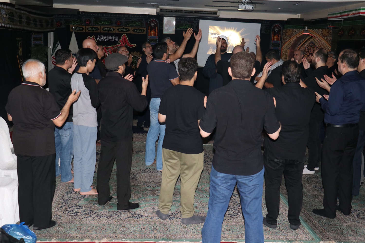 Holding a mourning ceremony on the night of Tasu'a at the Cultural Center of the Embassy of the Islamic Republic of Iran – Manila