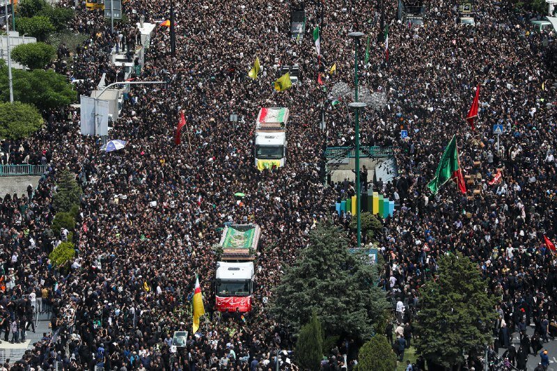 Glorious Farewell: Millions of Iranians bid heartfelt farewell to President Raisi and Foreign Minister Amir Abdollahian