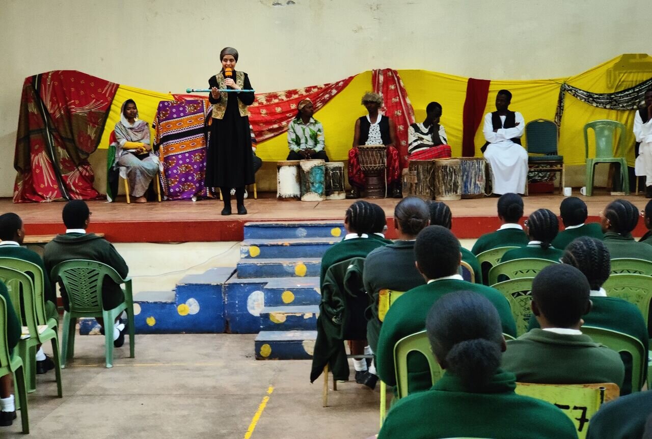 Iranian storyteller Bahareh Jahandoost performs naqqali sessions in Kenya, Africa 