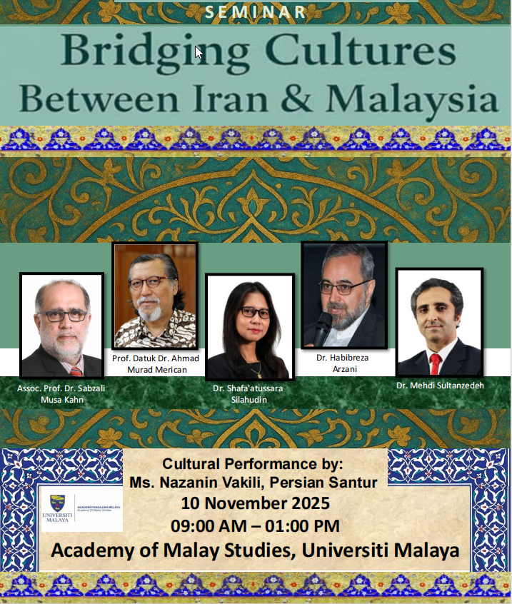 RUMI Seminar -Bridging Cultures Between Iran and Malaysia