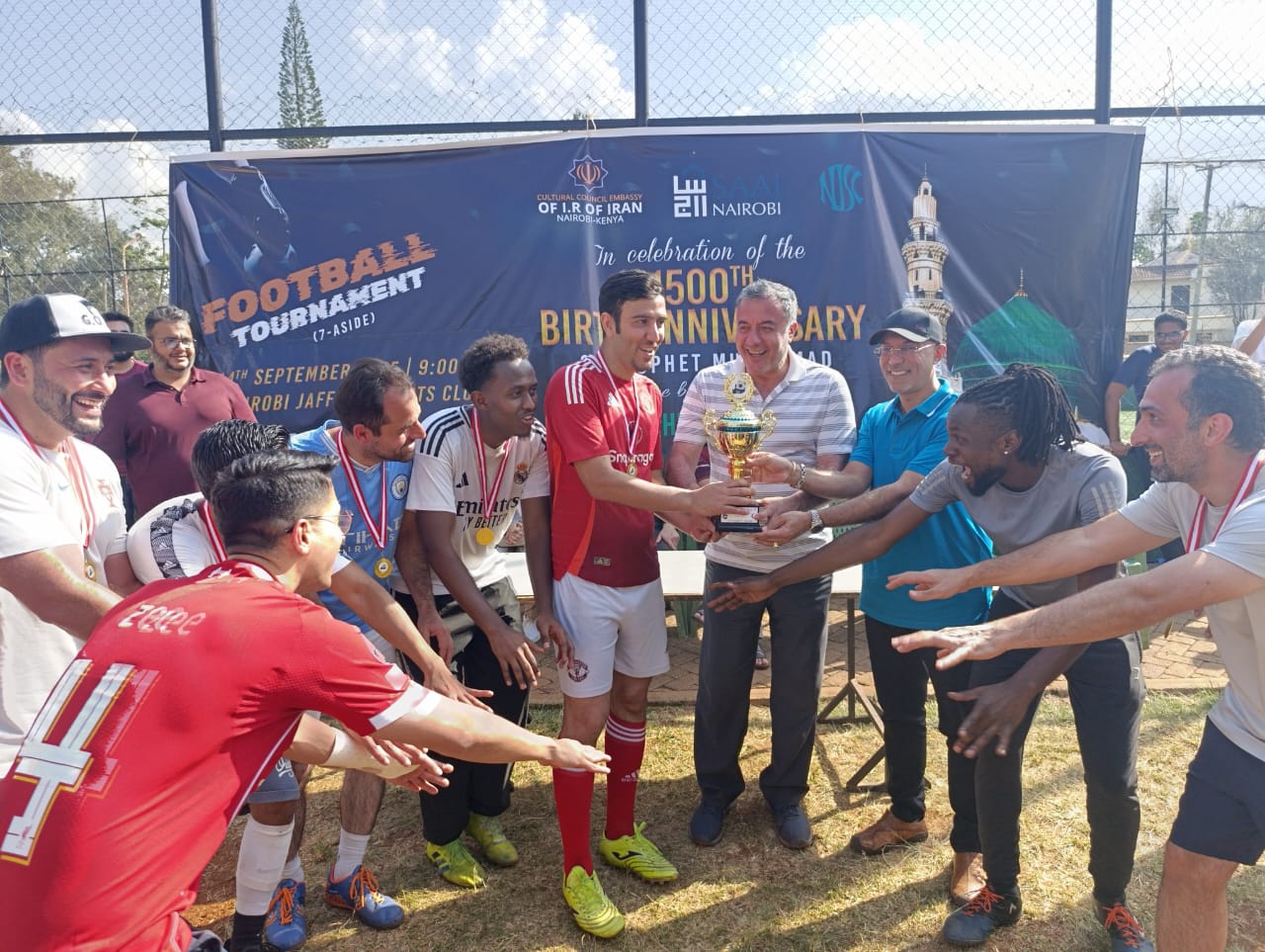 The Iranian Football Team in Nairobi Wins the Final of Milad un Nabi Cup