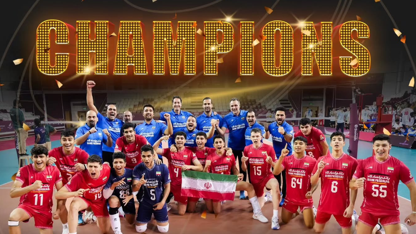 Iran’s Boys’ U-17 National Volleyball Team winning the World Championship