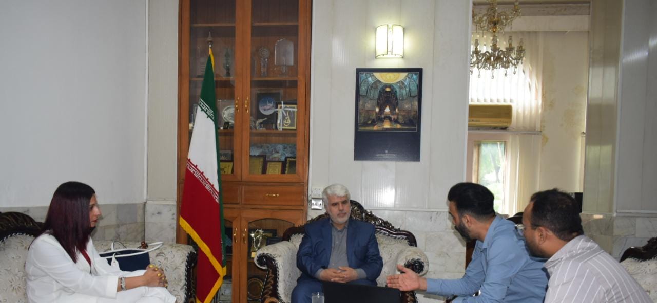 CEO and Irfan  Marazi of  Flock Industry from Mumbai met Cultural Counsellor of Iran on 27th Sept, 2021 at Iran Culture House