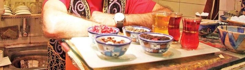Haj Ali Darvish Teahouse , The Smallest Teahouse in the World, Located in Tehran’s Bazaar